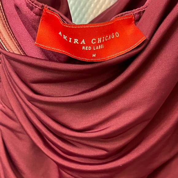Akira Chicago red label plum body con dress - Picture 2 of 5